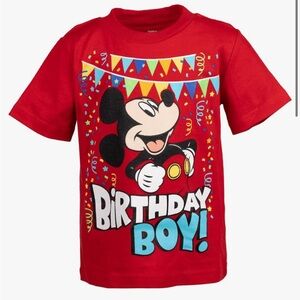 FINAL PRICE - NIB Mickey Mouse birthday boy shirt🌵